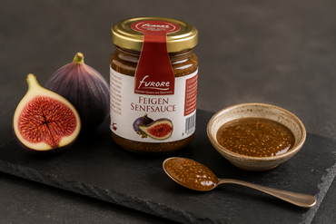 Feigen-Senf-Sauce als fruchtig-würzige Begleitung zu Käse
