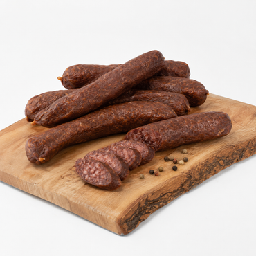 Kaminwurzn aus 100 % Lammfleisch mit Bio-Gewürzen aus Tirol