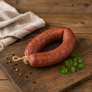Kranzl Rohwurst aus Schweine- und Rindfleisch mit Paprikanote