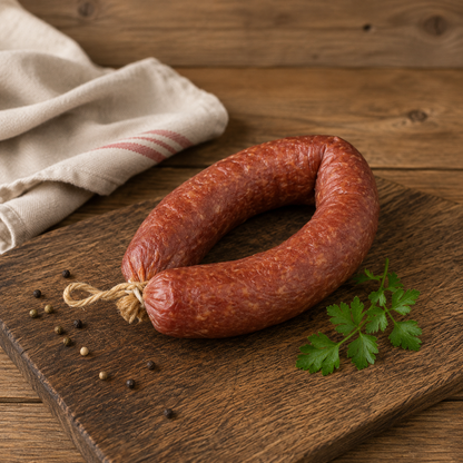 Kranzl Rohwurst aus Schweine- und Rindfleisch mit Paprikanote