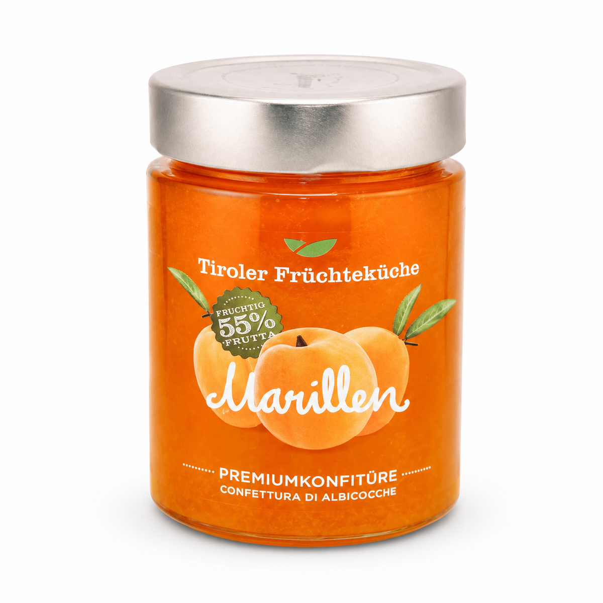 Marillenmarmelade im Glas