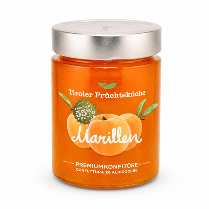 Marillenmarmelade im Glas