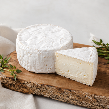 Ziegencamembert aus Ziegenmilch mit weißem Edelschimmel